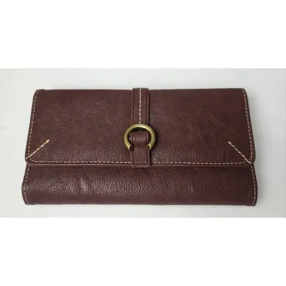 BUXTON Wallet Framed Clutch Coin Organizer Faux Leather NEW - Picture 5 of 5